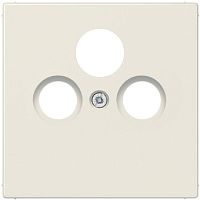 Лицевая панель Jung LS990 для 3-м. розетки TV+R+SAT бежевый картинка